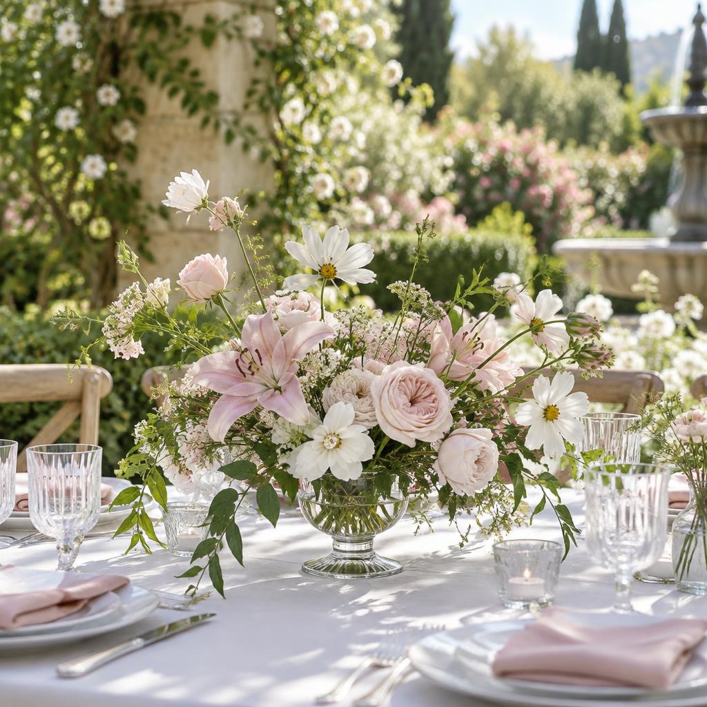 Romantic floral centerpiece for a special occasion